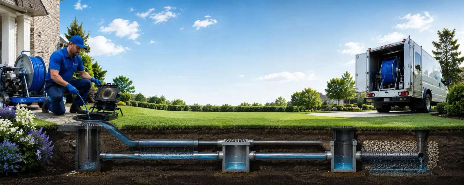 Outdoor drain cleaning information for Ninnekah, OK